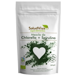 Mezcla chlorella y spirulina polvo bio 125g