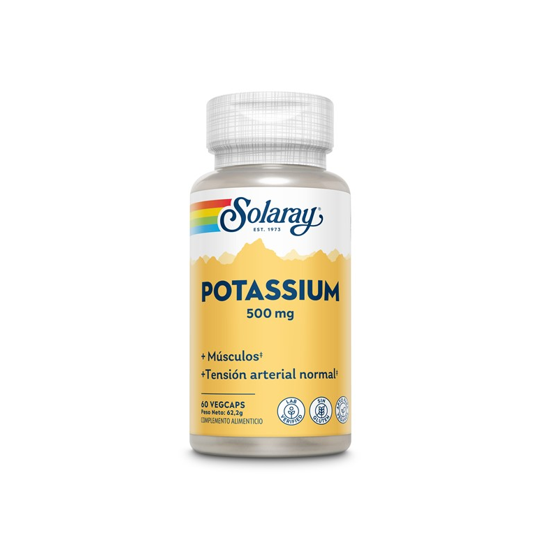 Potasio citrato solaray 500 mg 60 cap