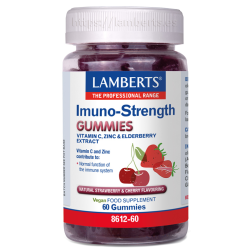 Imuno-strength lamberts 60 gummies fresa cereza