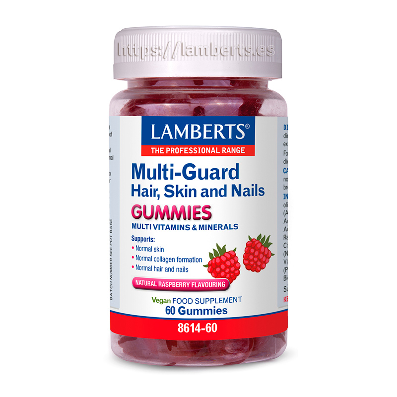 Multi-guard hair skin nails lamberts 60 gummies
