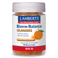 Biome balance lamberts 30 gummies naranja
