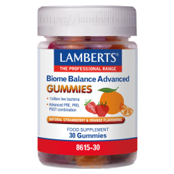 Biome balance advanced 30 gummies fresa naranja