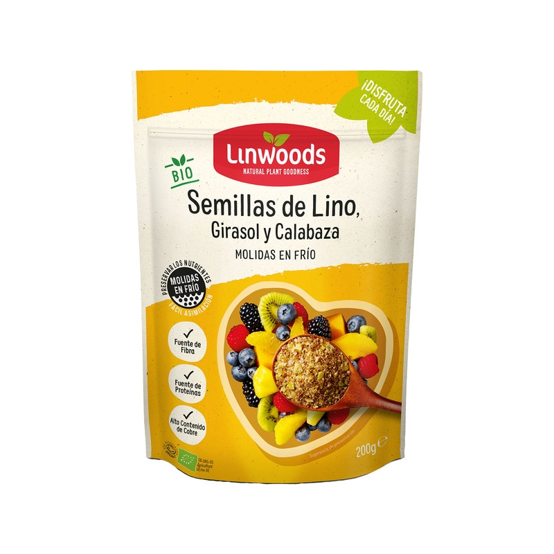 Linwods lino+girasol+calbaza 200g