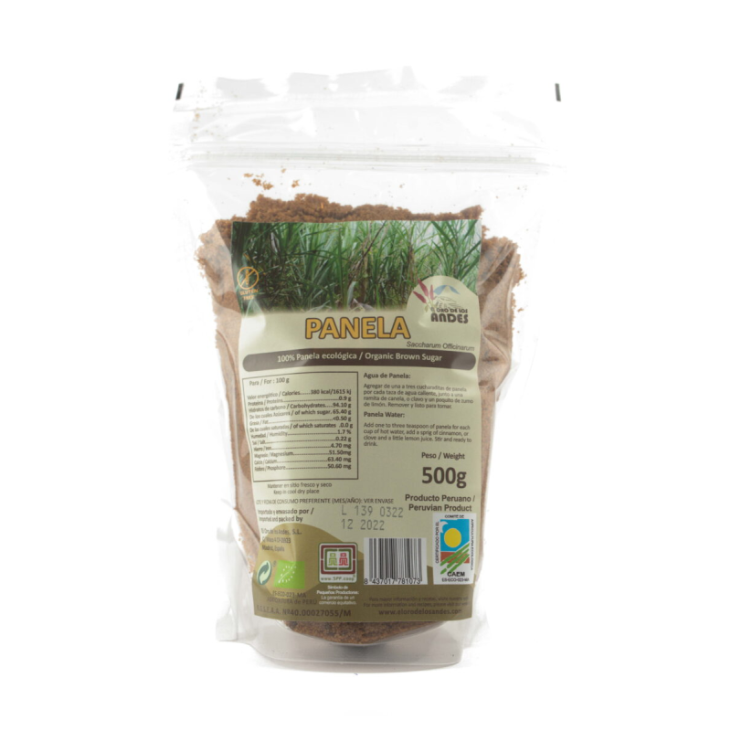 Panela ecologica el oro de los andes 500 g