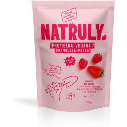 Proteina vegana frambuesa fresa natruly 350 g