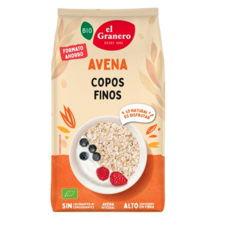 Copos avena finos bio el granero 1.5 kg