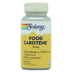 Food carotene solaray 15 mg 30 perlas
