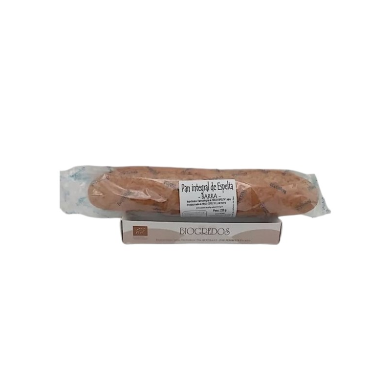 Barra pan espelta integral biogredos 220 g