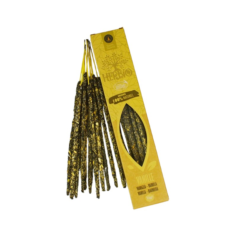 Incienso vainilla herbio ecocert varillas 25 g