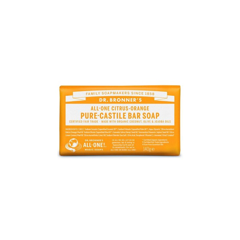Jabon citrus orange dr bronners 140 g
