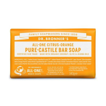 Jabon citrus orange dr bronners 140 g