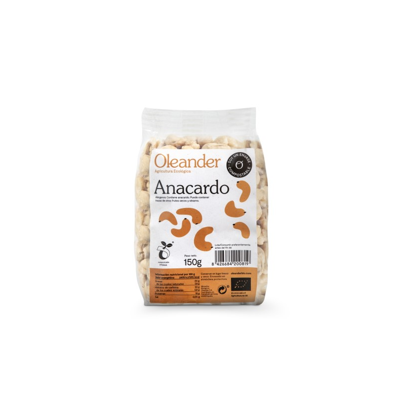 Anacardo crudo oleander eco 150 g