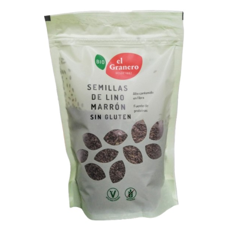 Semillas de lino marron 400g el granero
