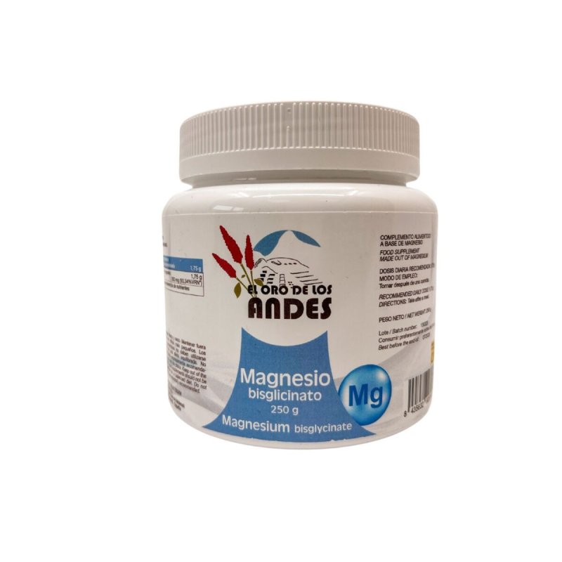 Magnesio bisglicinato el oro de los andes 250 g
