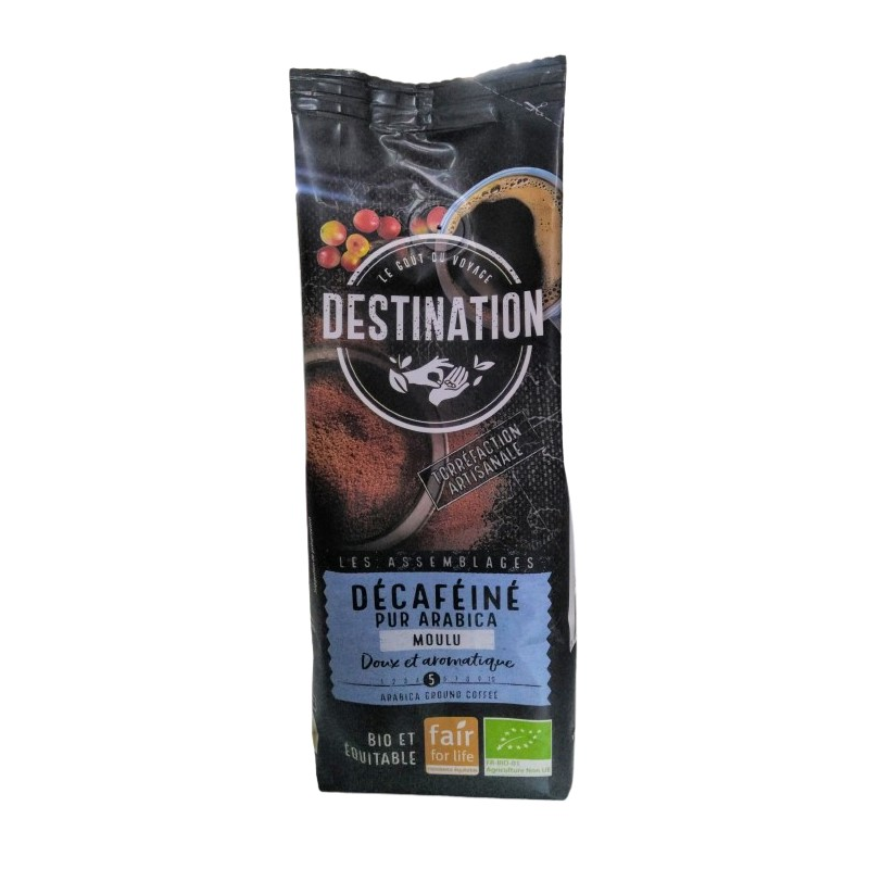 Cafe destination arabica descafeinado molido