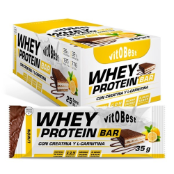 Barrita whey protein bar vitobest sabor limon
