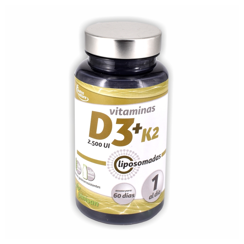 Vitaminas d3 + k2 2500 ui liposomadas pinisan 60 c