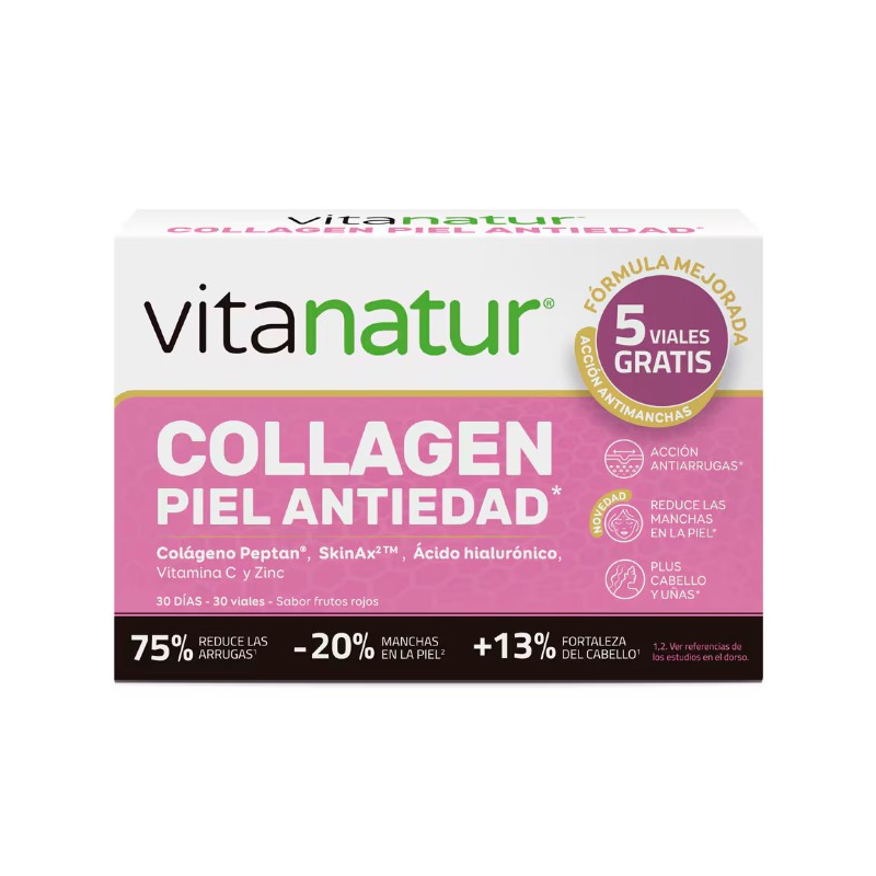 Vitanatur collagen piel antiedad 25+5 viales