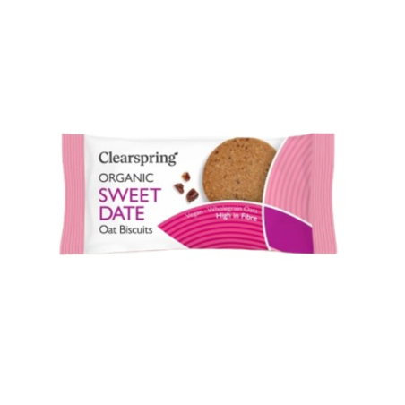 Galletas avena datil clearspring 40 g