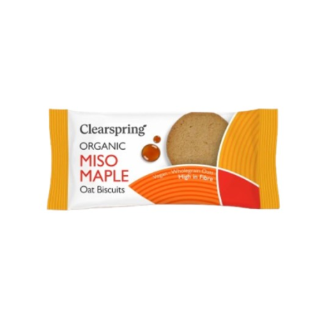 Galleta avena miso y arce clearspring 40 g