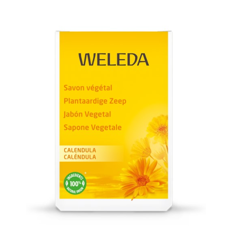 Jabon calendula vegetal weleda pastilla 100 g