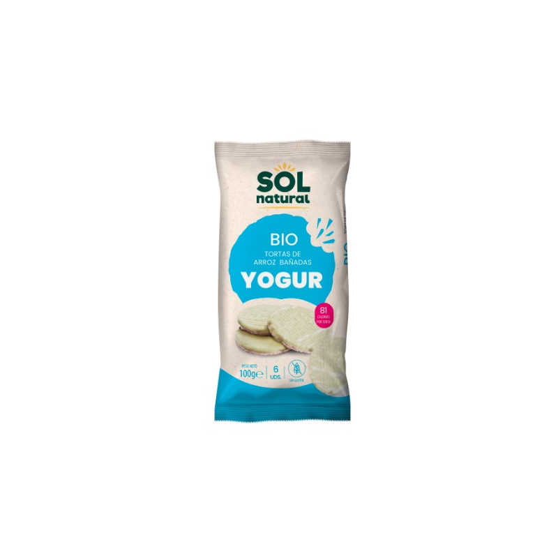 Tortas arroz bañadas yogur sol natural 100 g
