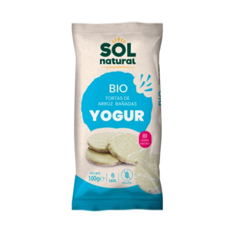 Tortas arroz bañadas yogur sol natural 100 g