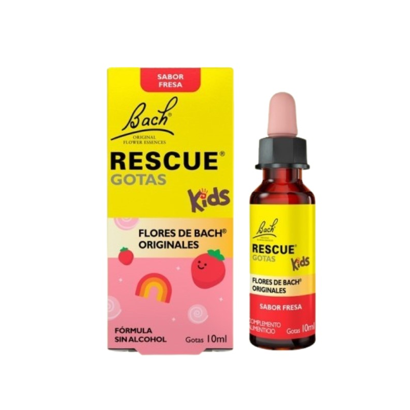Bach rescue kids sabor fresa gotas 10 ml