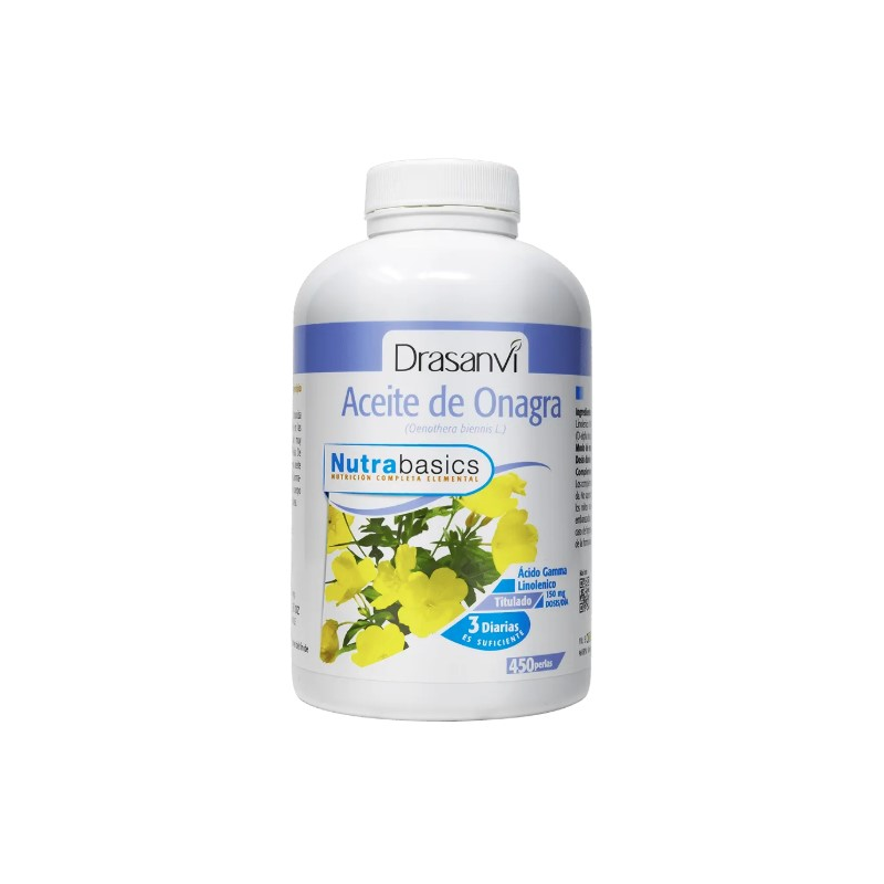 Aceite onagra 500 mg 450 p nutrabasics drasanvi