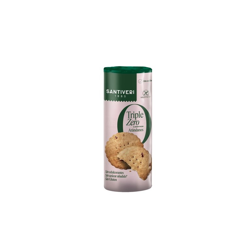 Galletas triple zero arandanos 205 g santiveri