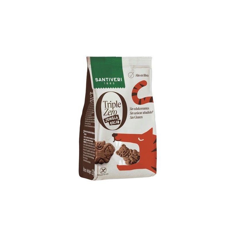 Galletas triple zero jungla cacao santiveri 120 g