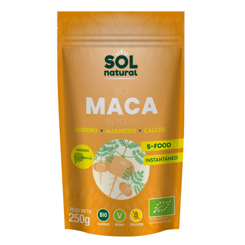 Maca bio polvo sol natural 250 g