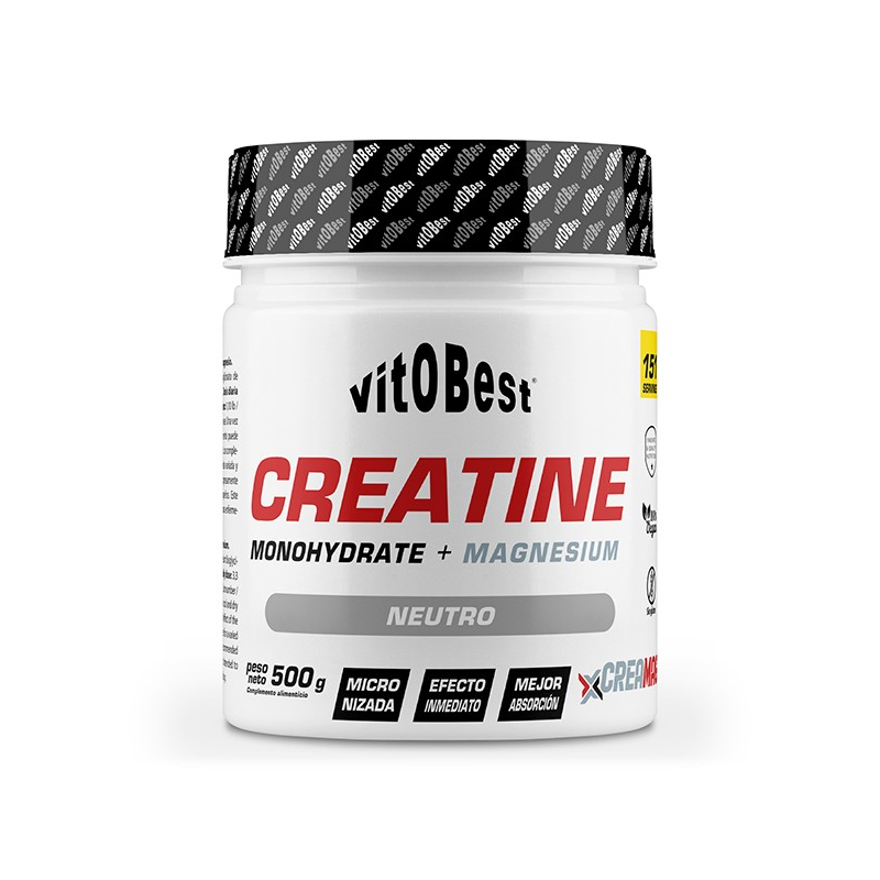 Creatina + magnesio sabor neutro 500 g vitobest