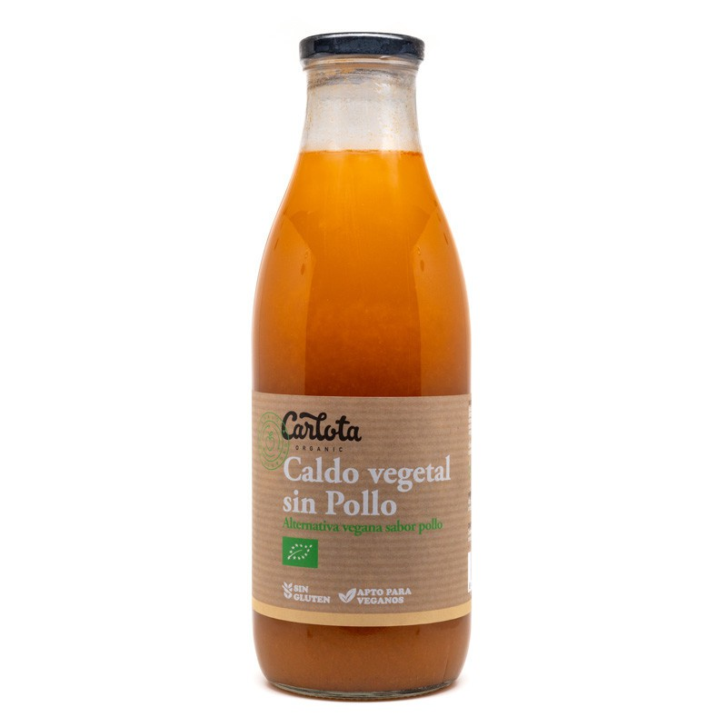 Caldo vegetal sin pollo eco carlota 1 l
