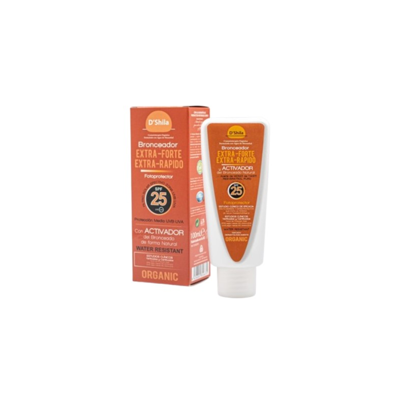 Bronceador extra forte rapido spf25  200ml dshila