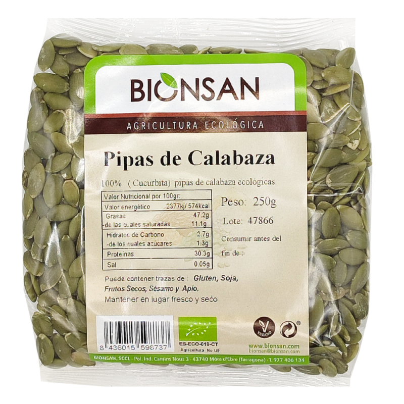 Pipas calabaza eco 250 g bionsan