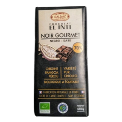 Chocolate negro 70% bio el oro de los andes
