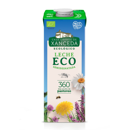 Leche de vaca semidesnatada xanceda eco 1 l