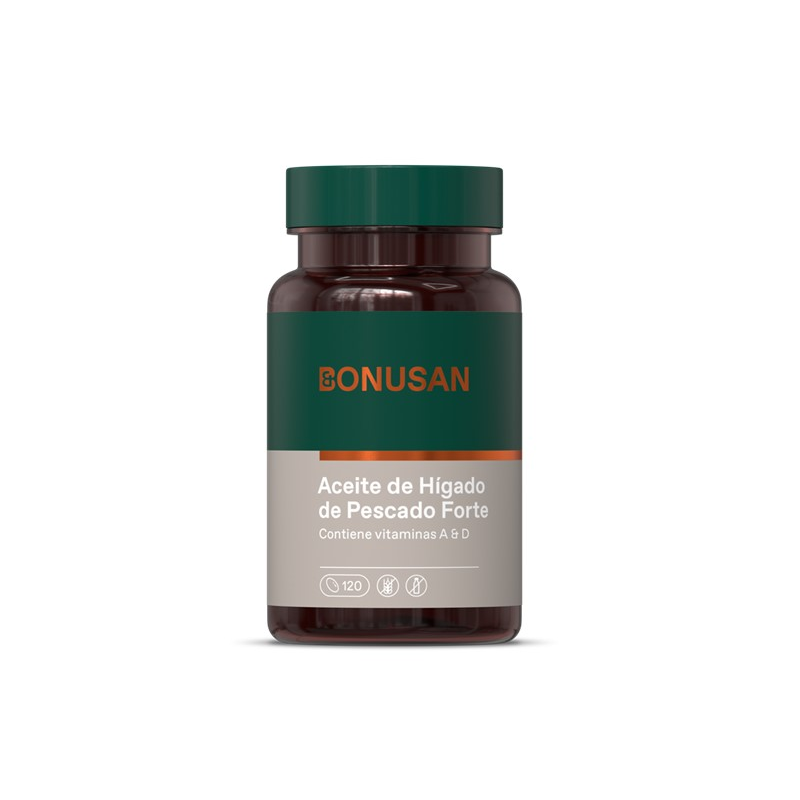 Aceite higado de pescado forte 120 perlas bonusan