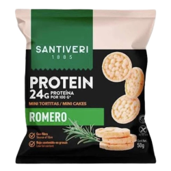 Mini tortitas protein romero 50 g santiveri