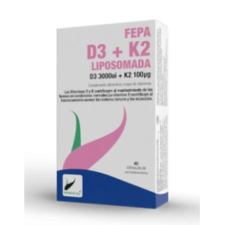 Fepa d3+k2 liposomada 40 cap fepadiet