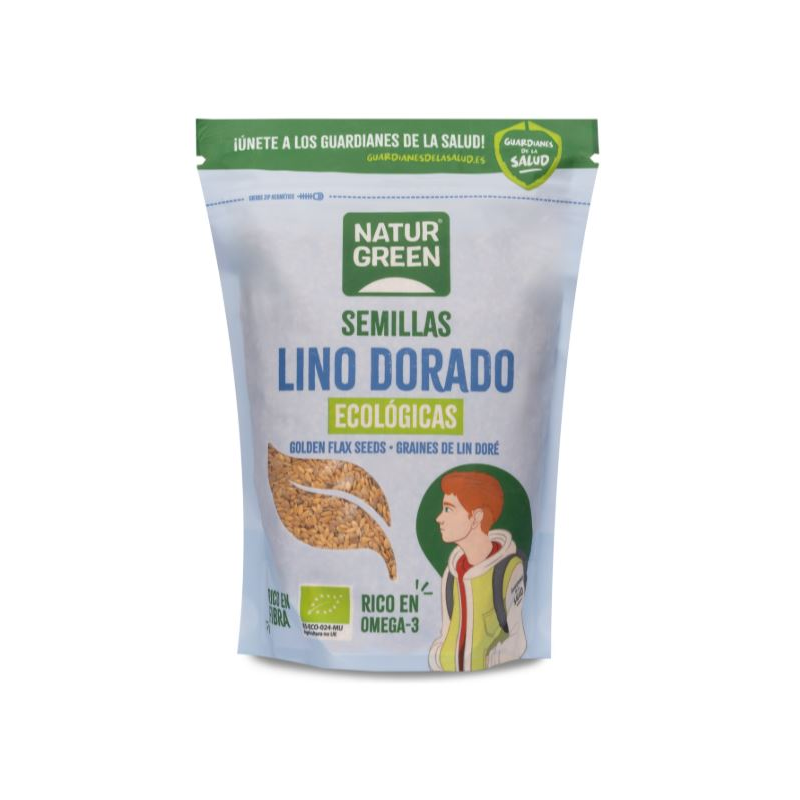 Lino dorado semillas eco 225 g naturgreen