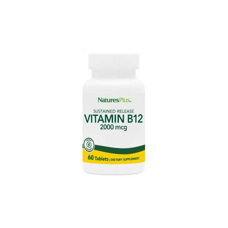 Vitamina b12 2000mcg 60 tabletas natures plus