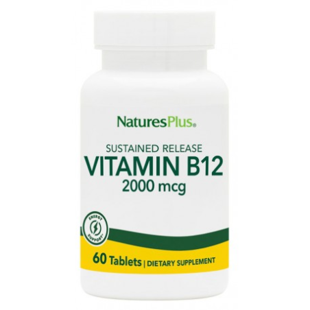Vitamina b12 2000mcg 60 tabletas natures plus