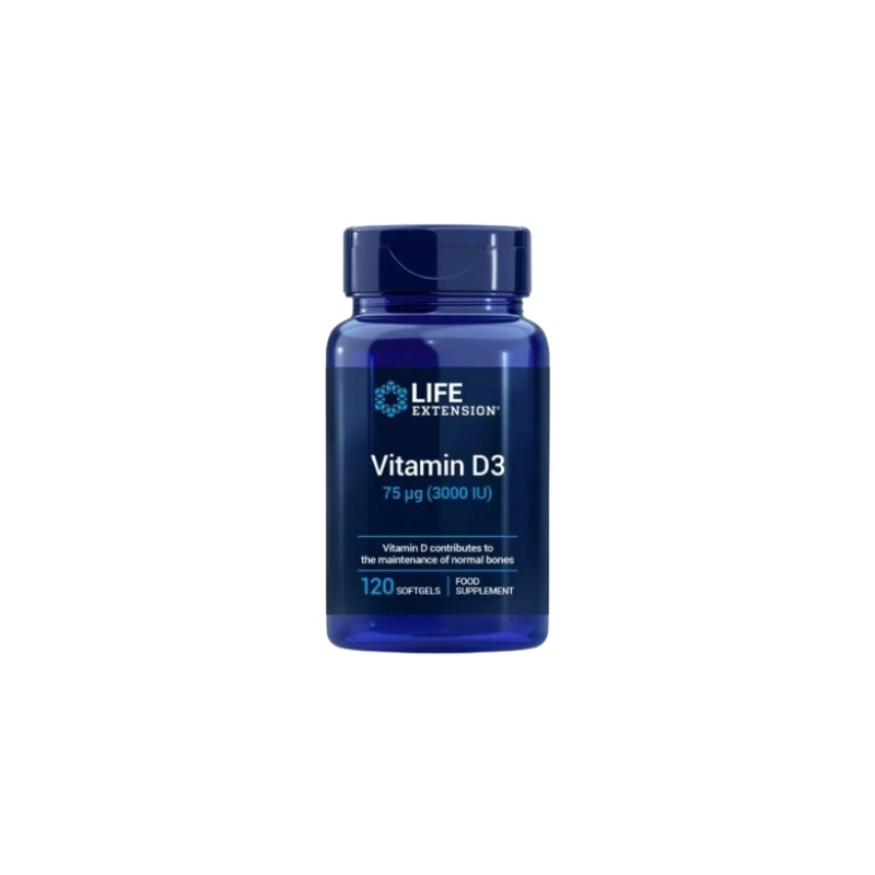 Vitamin d3 3.000 iu 120 perlas life extension