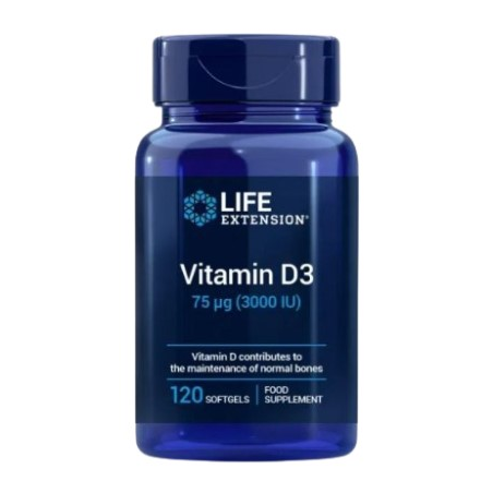 Vitamin d3 3.000 iu 120 perlas life extension