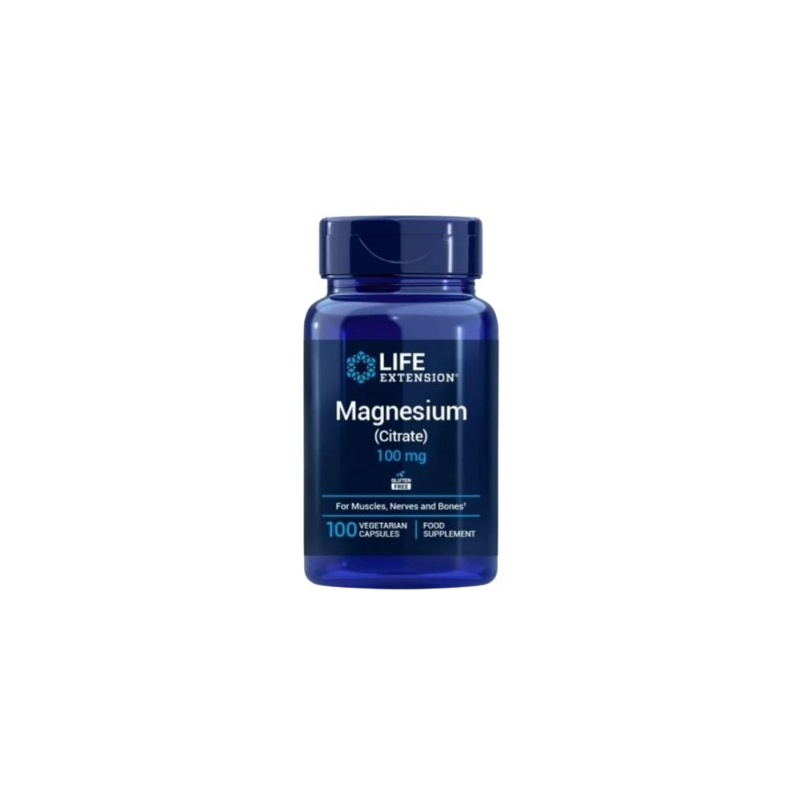 Magnesium citrate 100 mg 100 caps life extension
