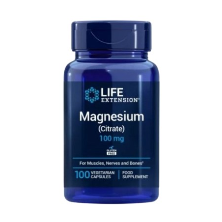 Magnesium citrate 100 mg 100 caps life extension
