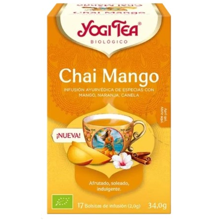 Yogi chai mango 17 filtros bio