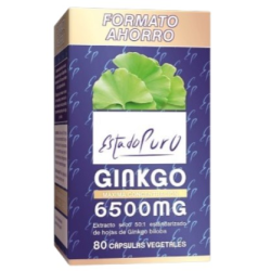 Ginkgo biloba 6500mg 80capsulas